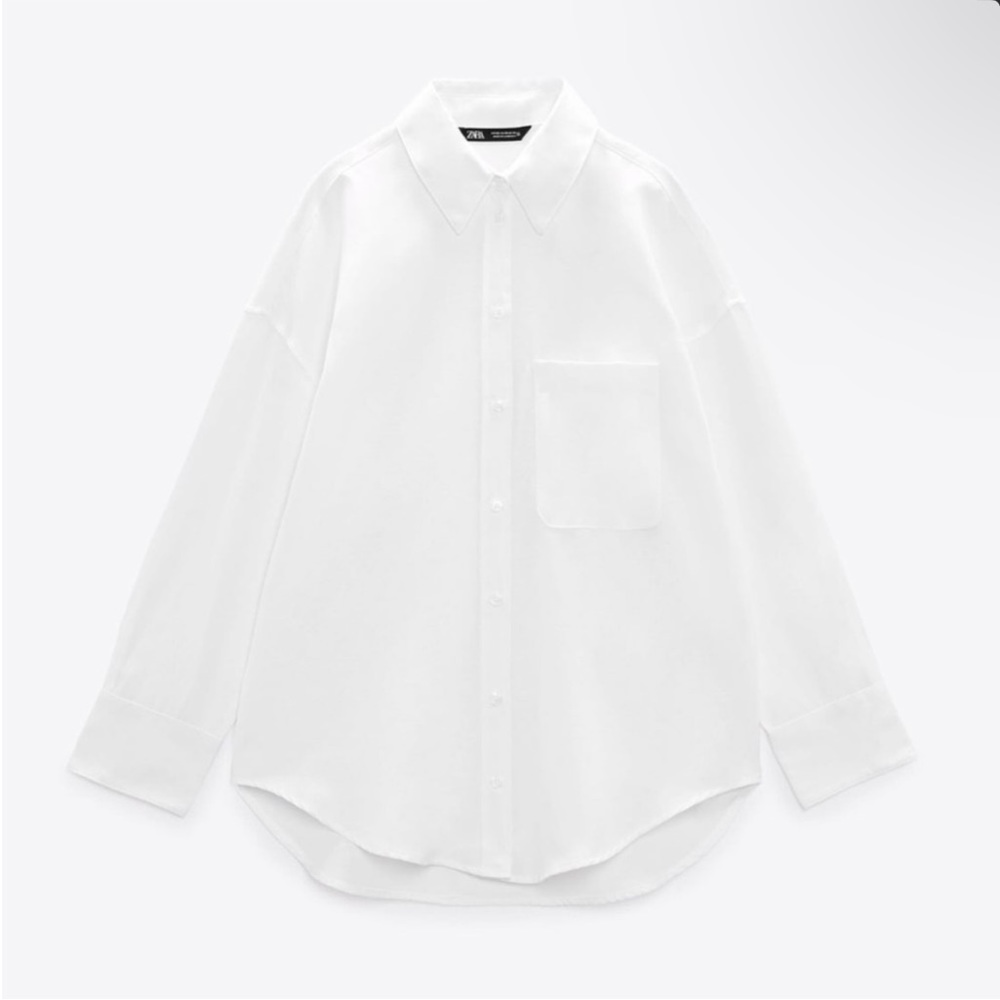 Zara basic poplin shirt
